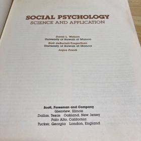 SOCIAL PSYCHOLOGY