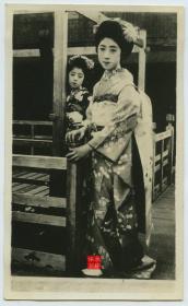 民国时期日本女子艺伎老照片