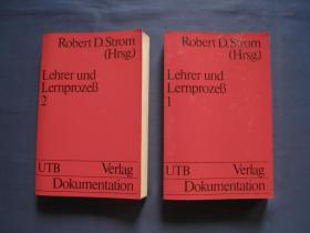 Lehrer und Lernprozeß - Der Unterricht und seine Voraussetzungen  两册全 1976年西德印刷  德语原版