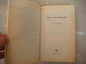 Notes on a Scandal (the MAN BOOKER PRIZE 2003)  <丑闻笔记>英文原版大32开