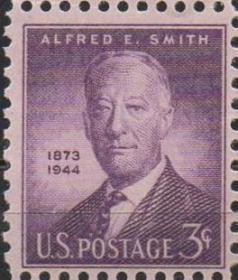 美国邮票A，1954年艾尔弗雷德·E·史密斯，世界名人
