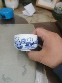 景德镇瓷17—手绘茶杯一个