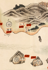 0162古地图1800 南中国海岸图卷 法国藏本纸本大小35.56*531.39厘米。宣纸原色微喷印制