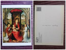 外国明信片，荷兰画家海姆林，美术绘画，品如图