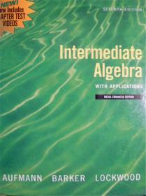 英文原版        Intermediate Algebra with Applications (Seventh Edition)      中级代数及其应用