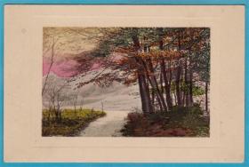 法国1916年【美丽的风景】上色凹版明信片