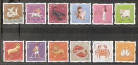 6494/2012香港邮票，西方十二星座，12全。