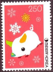 4915/2007韩国邮票，生肖猪，1全。
