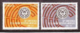 4354/1972意大利邮票，联盟，2全。