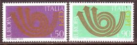 0980/1973意大利，欧罗巴，2全。