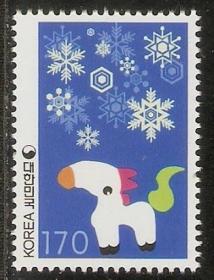 4897/2002韩国邮票，生肖马，1全。