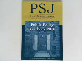 Policy Studies Journal  2016/05 政策研究杂志