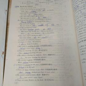 河北省九年义务教育初级中学知识能力系列丛书同步训练   英语第一册上下(有笔记和划线)