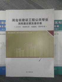 湖北省建设工程公共专业消耗量定额及基价表(b16开A21-4)