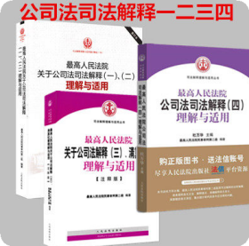 正版3本套 公司法司法解释理解与适用 公司法一二三四司法解释理解与适用 人民法院出版社清算纪要理解与适用公司法司法解释(一二)