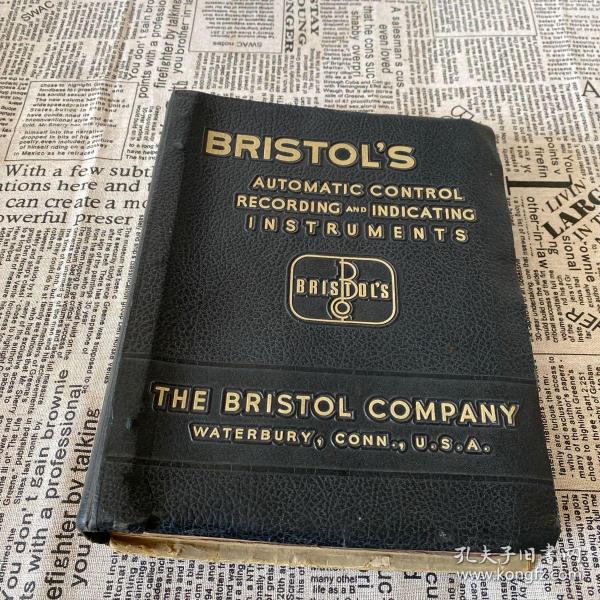 BRISTOL`S  AUTOMATIC CONTROL RECORDING AND INDICATING INSTRUMENTS（1944印）皮面