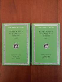 Early Greek Philosophy：Volume VIII: Sophists, Part 1