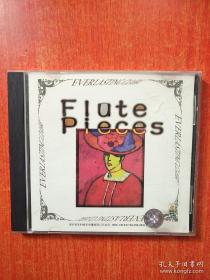 音乐·CD光盘·歌曲.唱片·塑盒装 ：【FLUTE PIECES 附歌词《曲目16首》】 1碟装 深圳市激光节目出版公司
