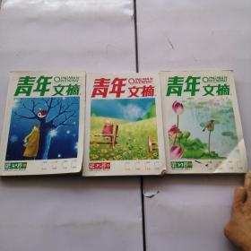 青年文摘合订本杂志第32卷，第35卷，第34卷共三本，1.6公斤