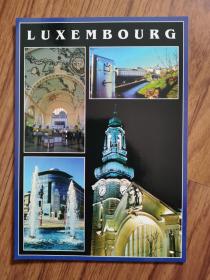 卢森堡 城市风光明信片