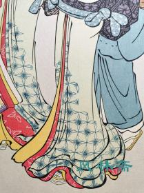 鸟居清长美人画 出嫁之图 安达复刻 日本浮世绘六大家名作选 老木版画
