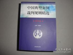 中国典型案例裁判规则精选：刑事卷 （带光盘）