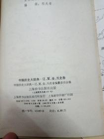 中国历史大辞典  辽夏金元史