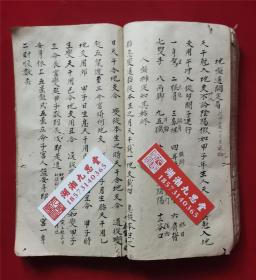 清代手抄. 八字算命，星士余士宗推《命理秘诀》太乙妙云、造命课格定局、定小儿时歌诀、论命难星煞、天蓬煞、女命带双合、五星解救歌、天乙贵人、论禄元驿马、二十四气所属、起大限诀歌、疾厄宫限、天地人三盘通关排定、太阳新度过宫、十二宫女命歌、书写法度严谨！