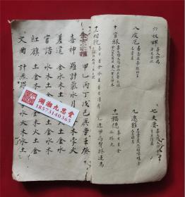 清代手抄. 八字算命，星士余士宗推《命理秘诀》太乙妙云、造命课格定局、定小儿时歌诀、论命难星煞、天蓬煞、女命带双合、五星解救歌、天乙贵人、论禄元驿马、二十四气所属、起大限诀歌、疾厄宫限、天地人三盘通关排定、太阳新度过宫、十二宫女命歌、书写法度严谨！