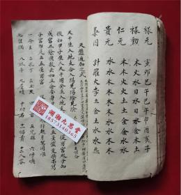 清代手抄. 八字算命，星士余士宗推《命理秘诀》太乙妙云、造命课格定局、定小儿时歌诀、论命难星煞、天蓬煞、女命带双合、五星解救歌、天乙贵人、论禄元驿马、二十四气所属、起大限诀歌、疾厄宫限、天地人三盘通关排定、太阳新度过宫、十二宫女命歌、书写法度严谨！