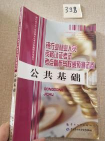 银行业从业人员资格认证考试考点精析与权威预测试卷：公共基础