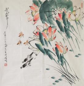 李小白老师花鸟作品 南京白云堂 李小白花鸟68x68cm