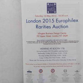 London 2015Europhilex rarities auction