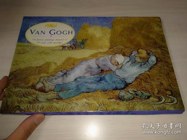 《VAN GOGN》二十年前进口的原版明信片，包含十张梵高经典作品印制的贺卡，以及十枚配套的空白信封。