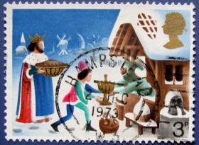 卡通画邮票生活--英国邮票--早期外国邮票甩卖--实拍--包真