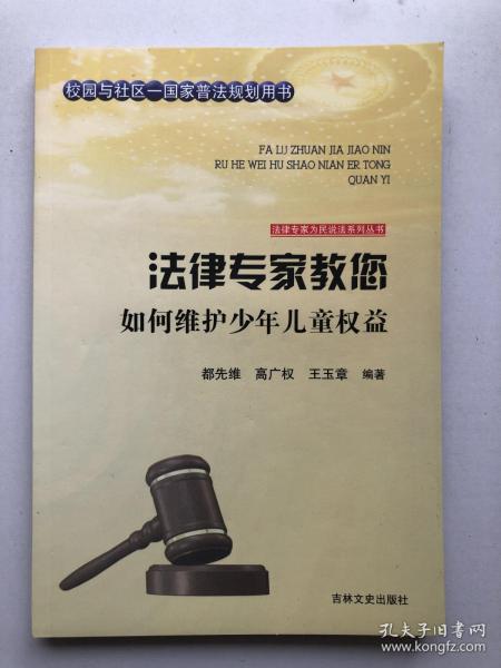 法律专家为民说法系列丛书：法律专家教您如何维护少年儿童权益