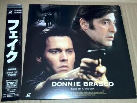 日本原版 2LD 忠奸人 迈克·内威尔 阿尔·帕西诺 / 约翰尼·德普 Donnie Brasco 镭射大碟 附侧标