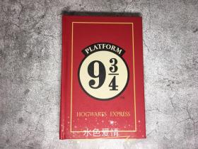 霍格沃茨九又四分之三站台仿皮效果原版笔记本harry potter hogwarts express