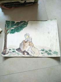 劉新峰水彩寫生4張(河大流出)裝訂