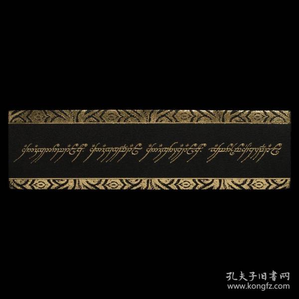 预售weta指环王魔戒指环铭文皮质书签LEATHER BOOKMARK: THE ONE RING INSCRIPTION