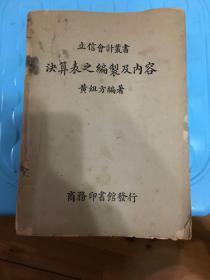 决算表之编制及内容