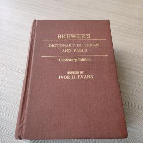 brewer＇s dictionary of phrase and fable