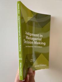 现货  Judgment in Managerial Decision Making    英文原版