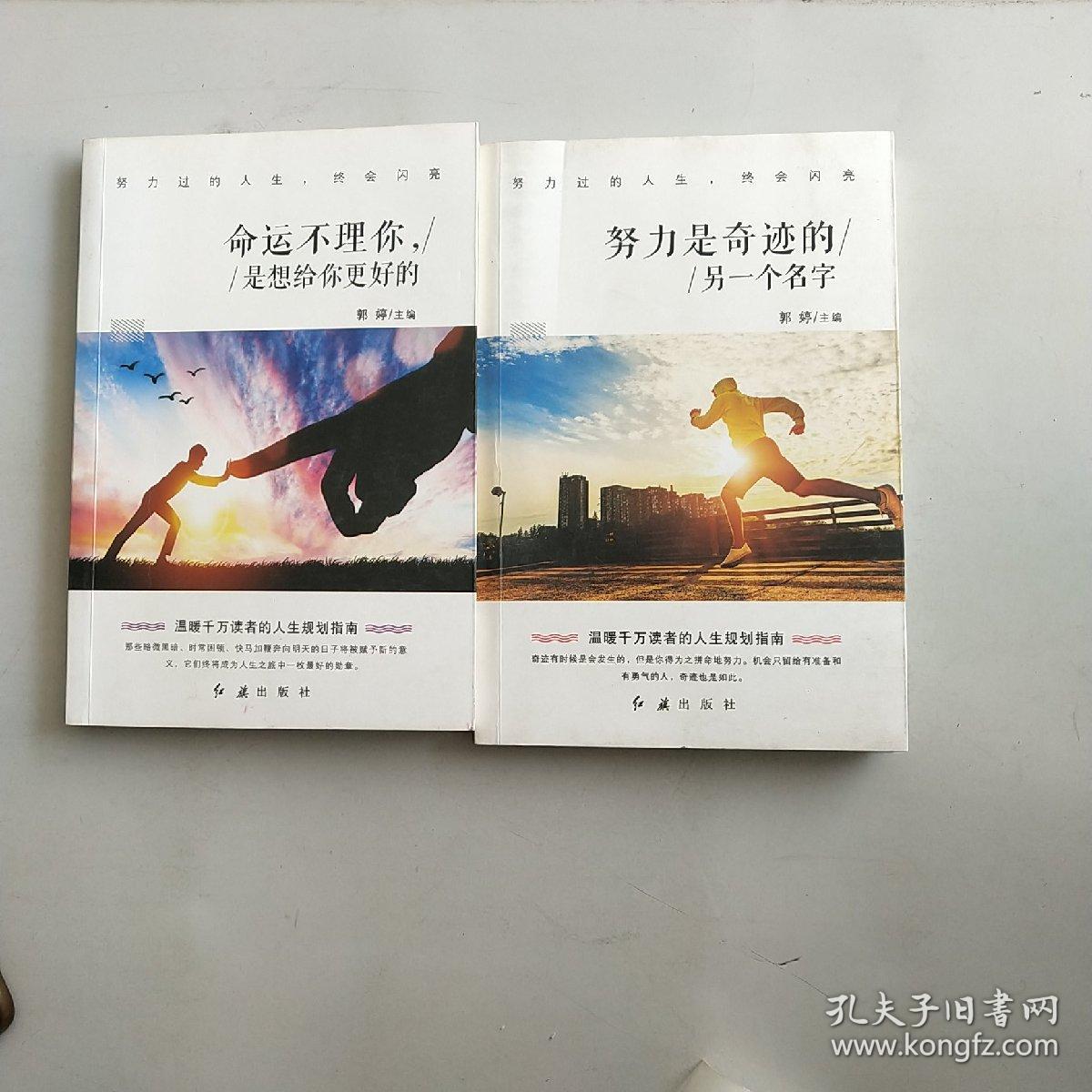 命运不理你，是想给你更好的，努力是奇迹的另一个名字，共两本，以实拍图为准