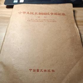 中华人民共和国民事诉讼法 盲文 试行版