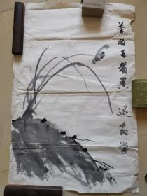 写意花鸟画国画水墨字画作品条幅纯手绘