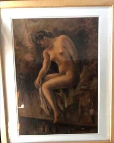 油画 海外拍卖得来，裸女油画