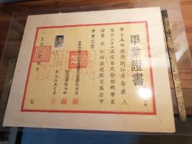 1953年  华东航空学院  毕业证书