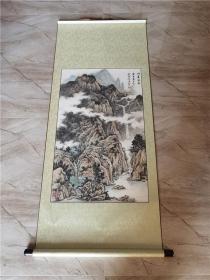 著名画家刘宝贵国画 山高水长 得自画家本人，绝对保真