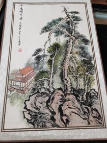 1997年，江夏晴川阁水粉画